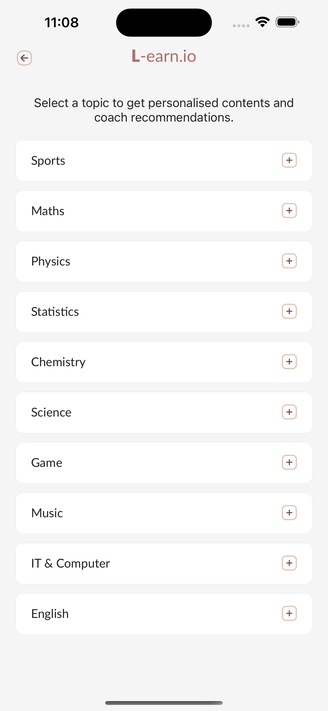 Select your topic